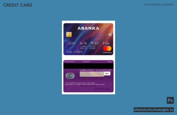 Slowenien Abanka d.d Bank Mastercard Beispielvorschau